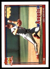 Lee Stevens 1991 Topps #648 Angels MLB READ FREE SHIPPING AutographDen