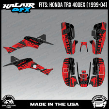 Graphics Kit for ATV Honda TRX 400EX (1999-2004) Future Series - RED-SHIFT