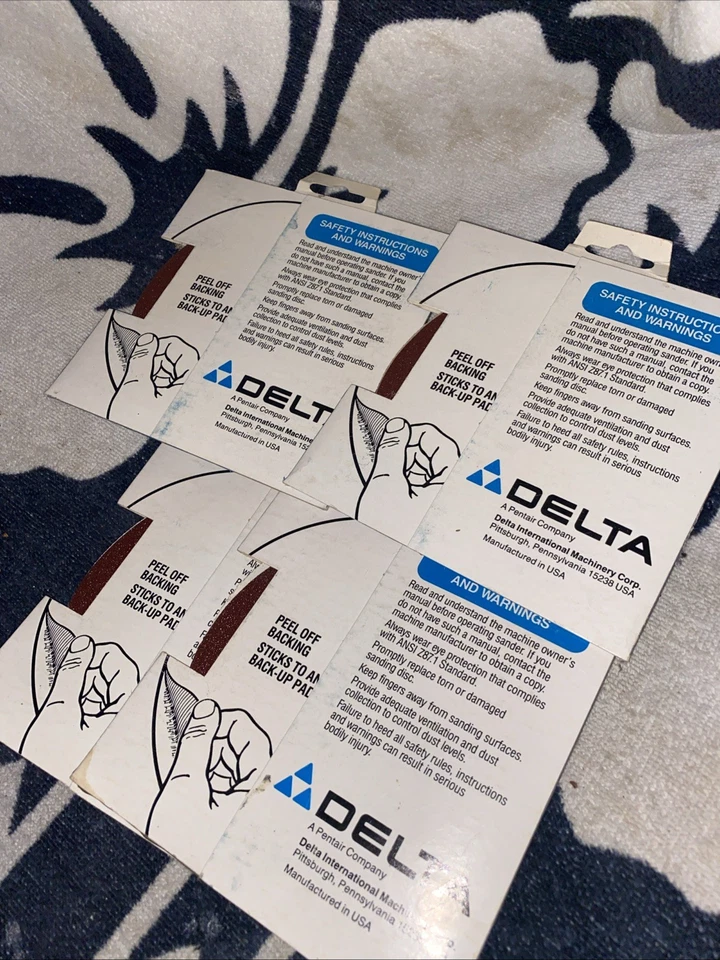 31-082 Delta ABRASIVE DISCS DELTA-31082 Lot Of 8 Discs Total (4packs X 2) - Image 4 of 4