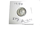 1919d mercury silver dime--very nice detail all over. Maybe au-unc?