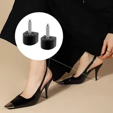 15 Pairs High Heel Replacement Tips, Black High Heel Repair Caps, Women’s Sho...