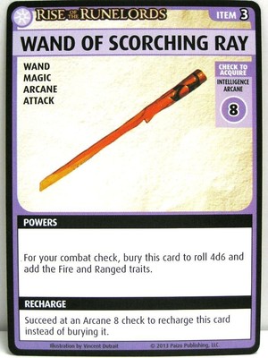 Pathfinder Adventure Card Game - 1x Wand of Scorching Ray - The Hook Mountain