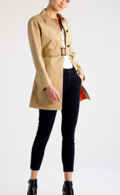 NEW MICHAEL KORS  BEIGE  COTTON BELTED TRENCH COAT JACKET SIZE XL $295