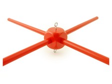 Wooden frame for Baby Mobile - Baby Crib Mobile Hanger - hand coloured Deep Red