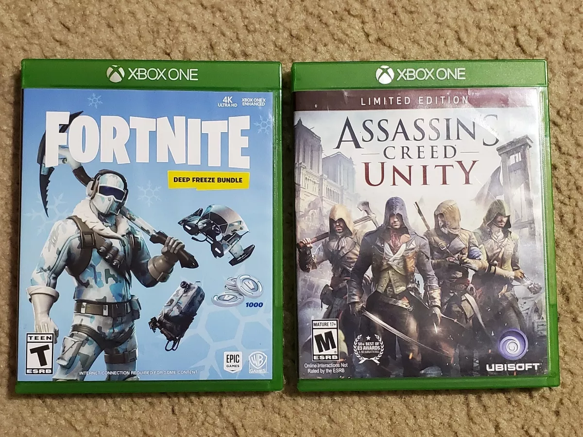 Xbox One Games Fortnite: Deep Freeze Bundle And Assassins Creed Unity