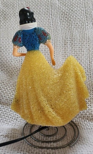 Lampada notturna vintage Disney bianco neve scintillante 11" funziona in ottime condizioni - Foto 4 di 5