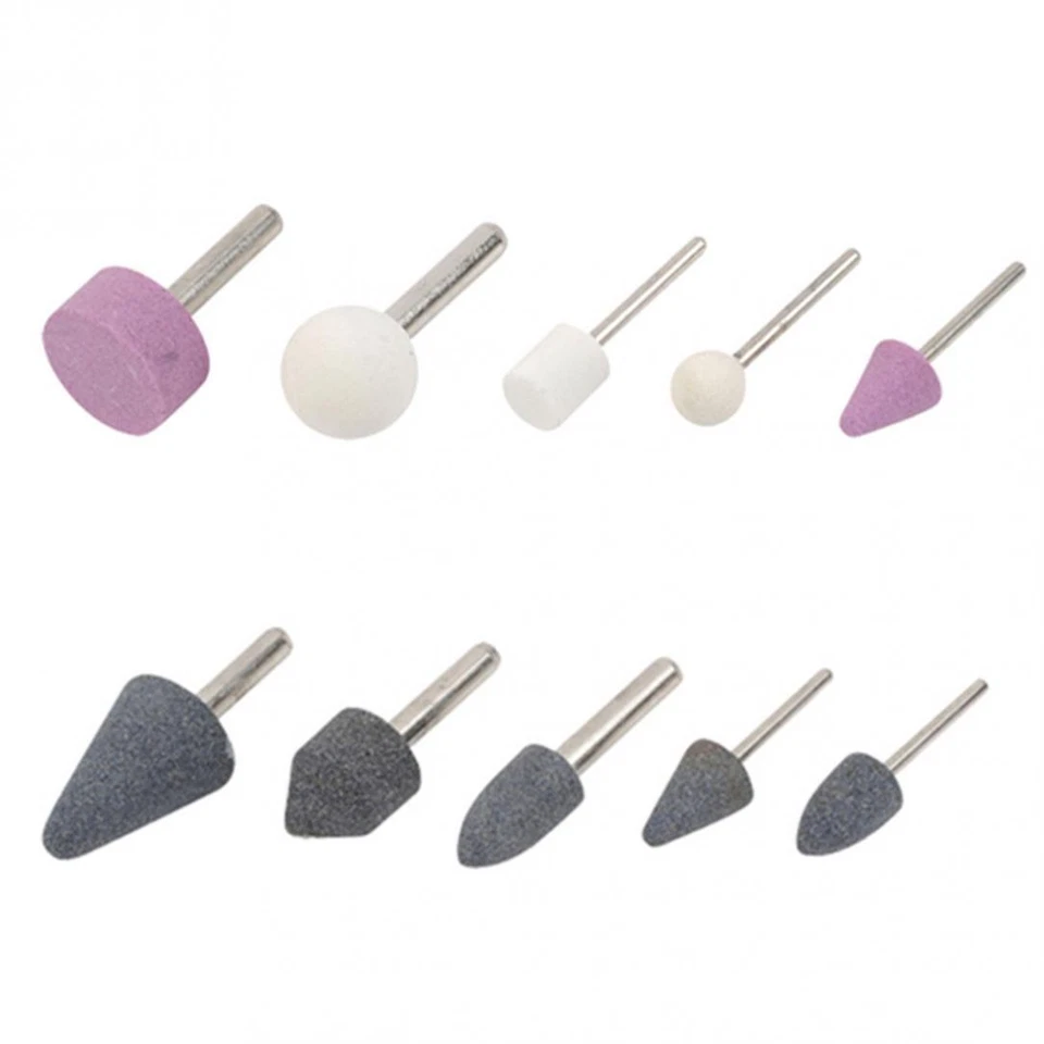 15PCS 1/4" AIR STRAIGHT DIE GRINDER SET 3MM 6MM COLLET PNEUMATIC GRINDING TOOLS - Image 4 of 4