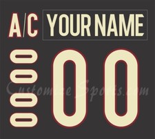 Tucson Roadrunners Customized Number Kit For 2016-2018 Black Uniform
