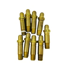 9 pcs FLO  NP-216 Oxygen Regulator Inlet Nipple 1/2-27 Thread 2 1/2 in Long