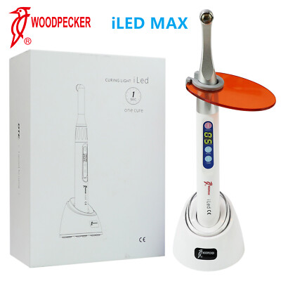 Woodpecker ILED MAX Dental Curing Light 1 Sec Cure Light Lamp 2600mw Metal Head