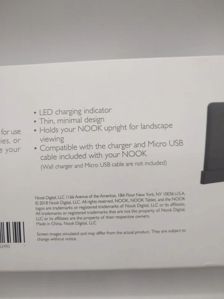 Nook Tablet 10.1 Charging Dock Barnes & Noble Hands Free Upright Stand Brand New - Image 4 of 4