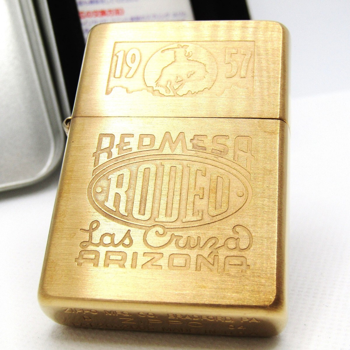 Marlboro Rodeo Mesa Arizona 1937 Replica Solid Brass Zippo Oil