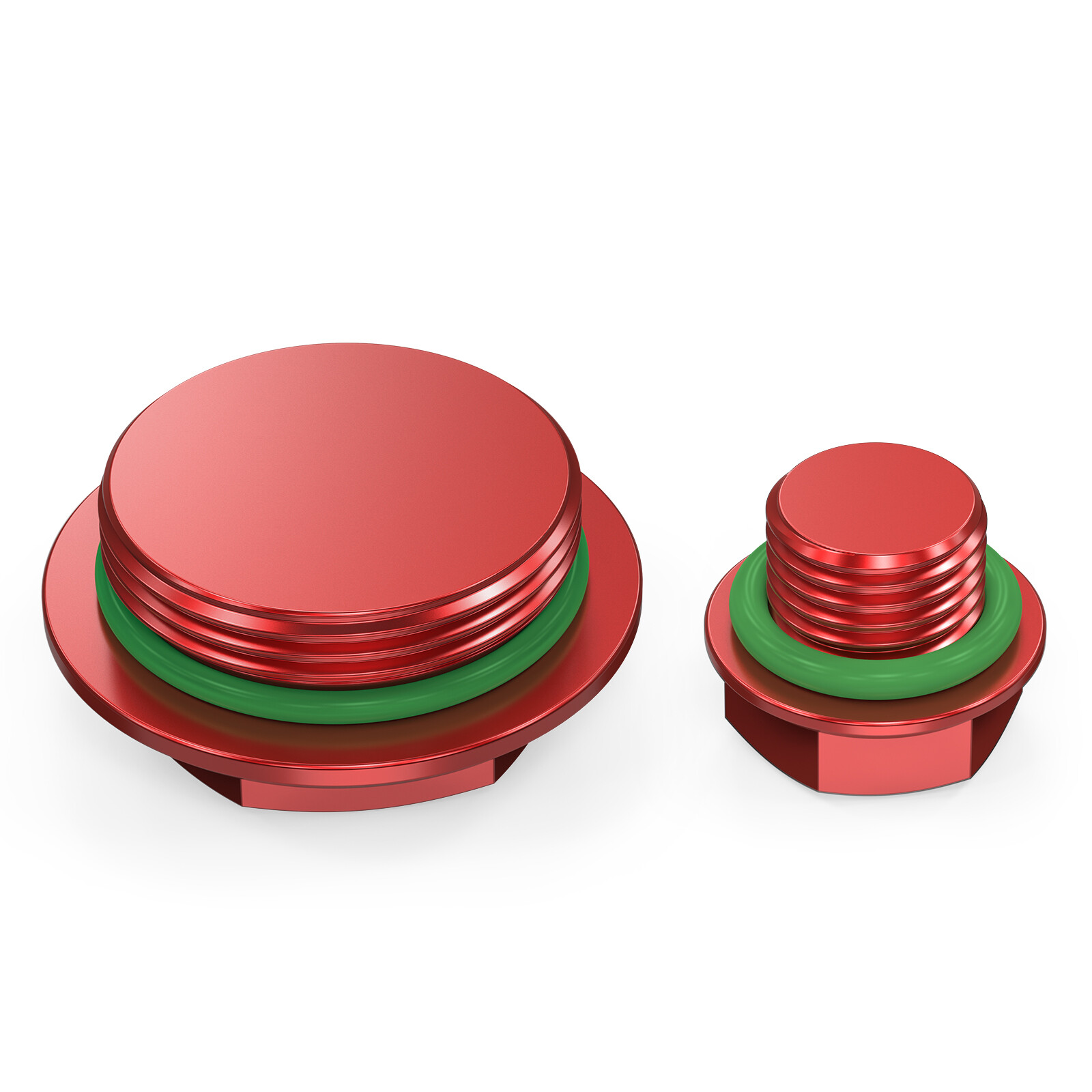 For Honda Sportrax 400 TRX400EX Engine Crankcase Cover Screw Plugs 2000-2008 Red