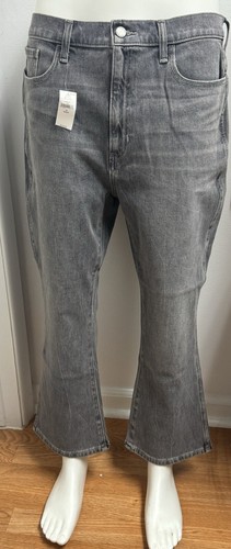 Women's Banana Republic Premium Denim High Rise Crop Boot Jeans Grey Sz 33s NWT - Picture 12 of 18