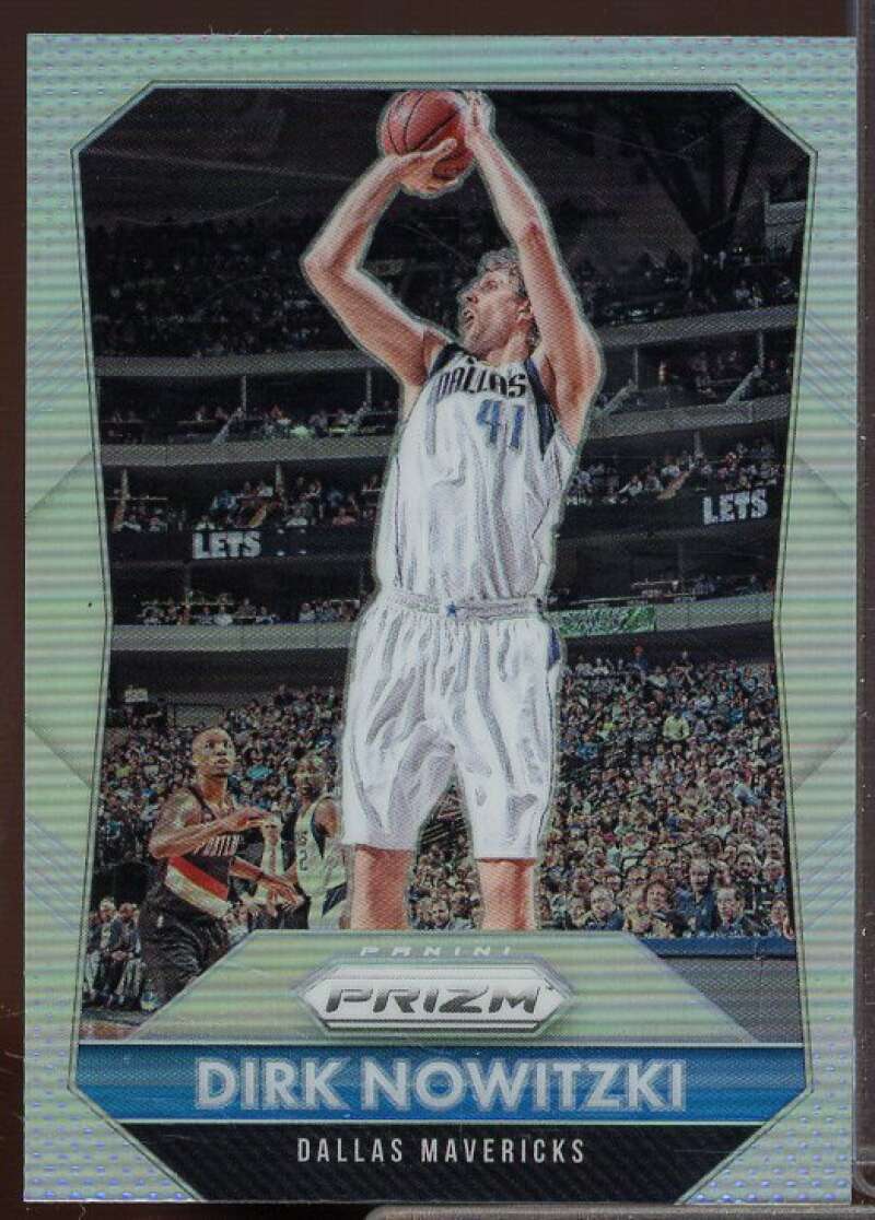Dirk Nowitzki Card 2015-16 Panini Prizm Prizms Silver #50