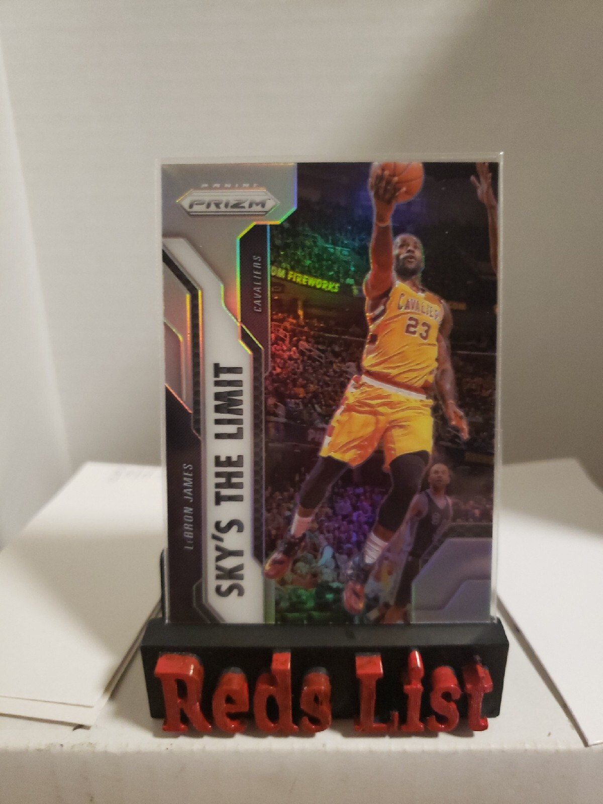 2016-17 Prizm Sky's the Limit Silver Prizm LeBron James Los Angeles Lakers FHOF
