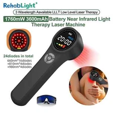 Medical Grade Cold Laser Therapy LLLT Device Rechargeable For Joint Pain Relief