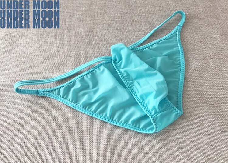 Cheeky string bikini panties with sleeve pouch men's underwear 7