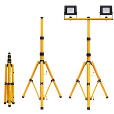 Flood Light Tripod Stand Camp Work Site Emergency Lamp Stand Single / Twin Head