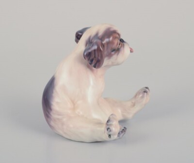 Dahl Jensen porcelain figurine of a Pekingese puppy. 1930s | eBay