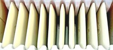 10 Schneiderkreideplatten wei&szlig; Schneiderkreide 42 mm x 32 mm