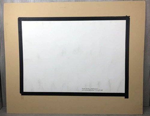 Vintage 80s Architectural Art “Tank Farm” Portland, OR Water Color 30x37” OOAK - Picture 11 of 12