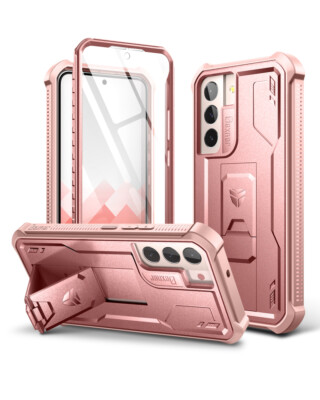 Dexnor Full Body Case for Samsung Galaxy S22 5G with Kickstand Shockproof Cover