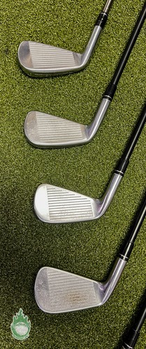 Used 2017 TaylorMade P-790 Forged Irons 4-9 TGI 70g Stiff Flex Golf Set - Picture 9 of 11