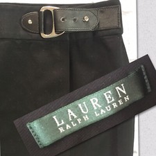 Lauren 6 Skirt Black Buckle Waist Straight Waist Stretch Light Weight Ralph L23
