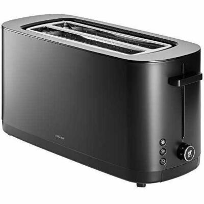 Zwilling Enfinigy Cool Touch 2 Long Slot Toaster, 4 Slices with Extra Wide 1.5'' 