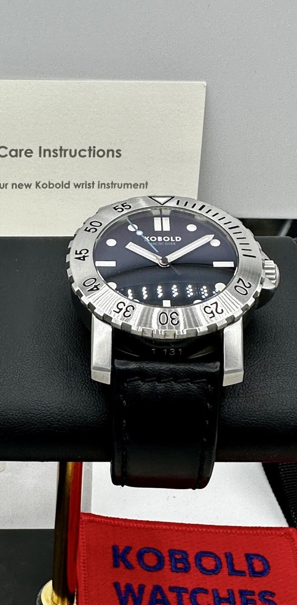 KOBOLD ARCTIC DIVER SWISS DEEP BLACK 46MM ETA 2824 AUTOMATIC 500M
