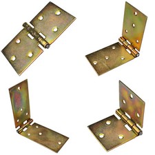Folding Flip Hinge Heavy Duty Backflap Strap Hinge, Galvanized Steel