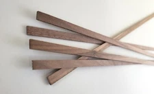 Walnut Wood Strips x5 1/16" x 1/4" x 18" Long Crafts Models Miniatures