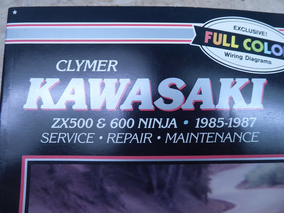 Clymer Service Repair Manual #M452 1985-87 Kawasaki ZX500