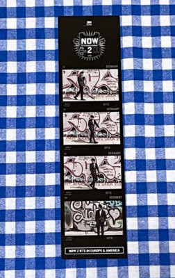 Купить now 2 bts in europe america jimin book mark rare very good