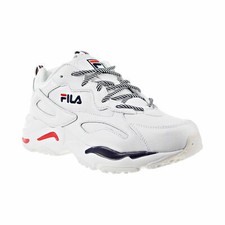 Fila Men's Ray Tracer Sneaker Shoes 1RM00661-125, White/Navy/Red, Size 10 M US
