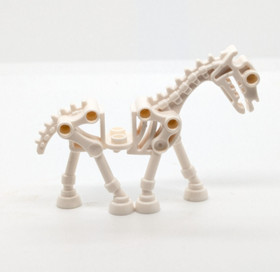 Lego Fantasy Castle Minifigure - Skeleton Reaper Warrior & Horse (cas378) 7079