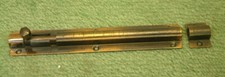 Straight Barrel Shoot Door Bolts Side Action Antique Brass Finish -6 inch / 15cm