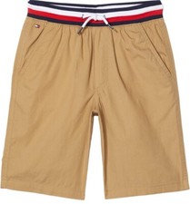NWT Tommy Hilfiger Boys 4 Pull On Shorts Medium Khaki Drawstring