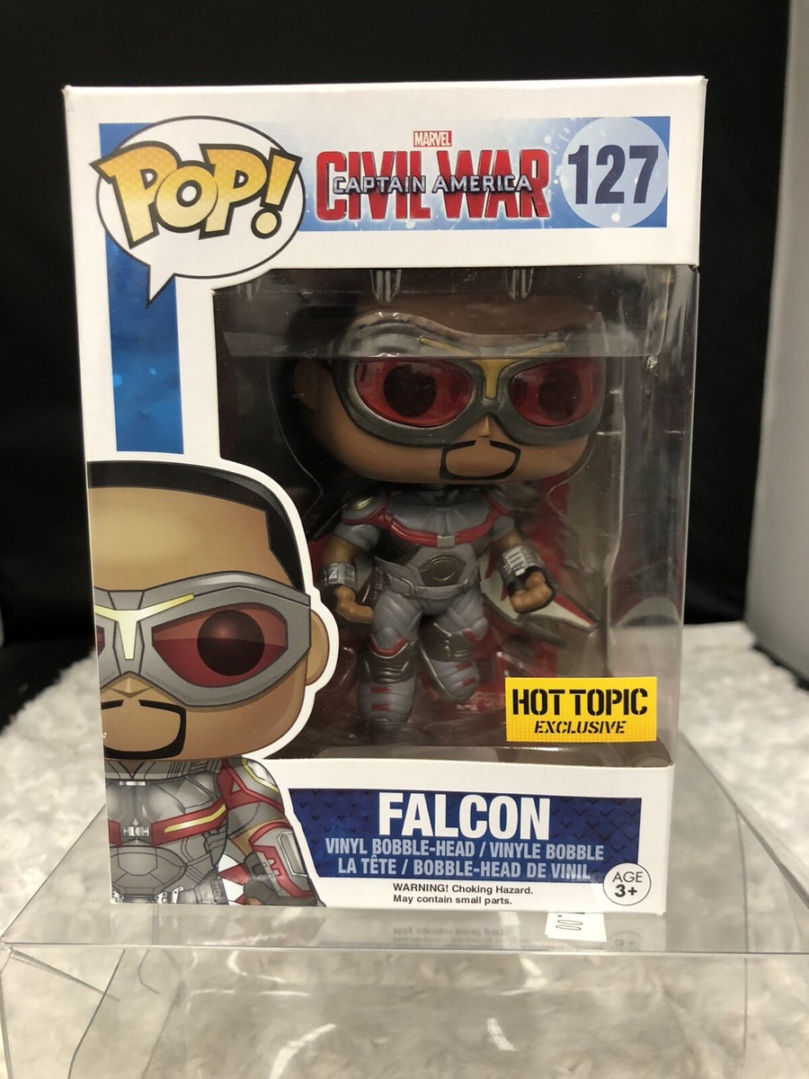 Funko Pop! Vinyl: Marvel Falcon Hot Topic (Exclusive) #127 W/protector