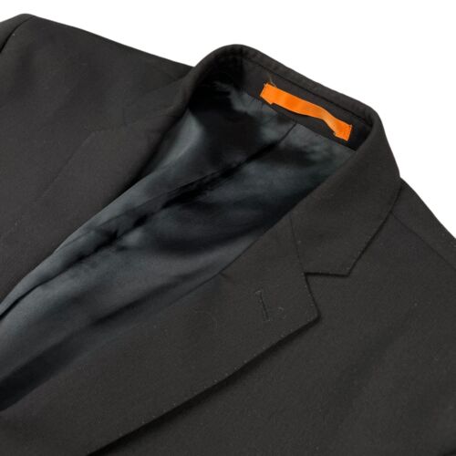 Ben Sherman Men’s 100% Wool 2-Button Blazer Jacket Black • 40L