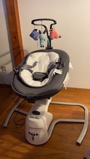 Babymoov Swoon Motion elektrische Babywippe - Zink/Alu 8 Melodien Keine Spuren