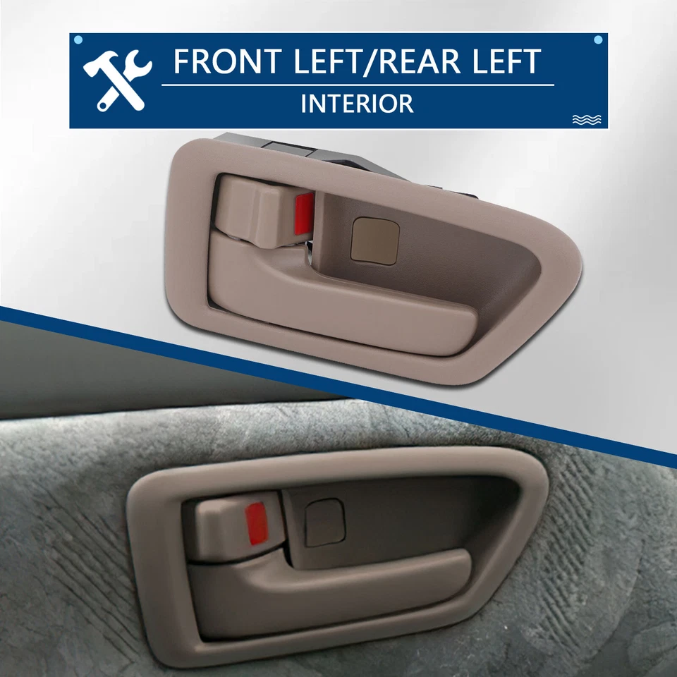 Manija interior de la puerta lado del conductor izquierda izquierda beige para Toyota Camry 1997-2001 interior Foto 2 de 4