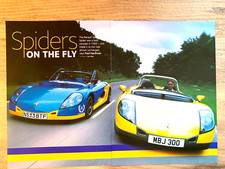 RENAULT SPORT SPIDER ROAD & RACE - FRAMEABLE ORIGINAL PRESS CAR ROAD TEST REVIEW