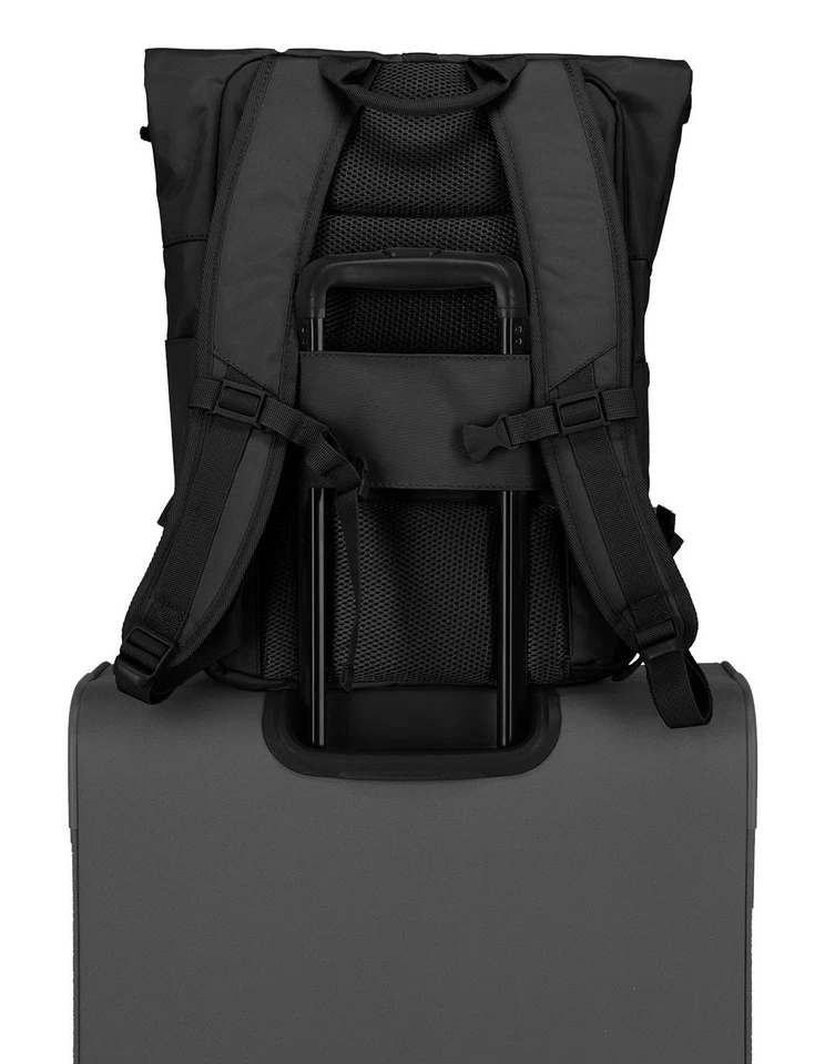 travelite Basic Rollup Backpack Rucksack Freizeitrucksack Rucksack Black - Bild 4 von 4