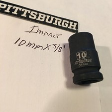 Pittsburgh 10 mm x 3/8" Dr Impact Socket 6 Point Free USA Shipping