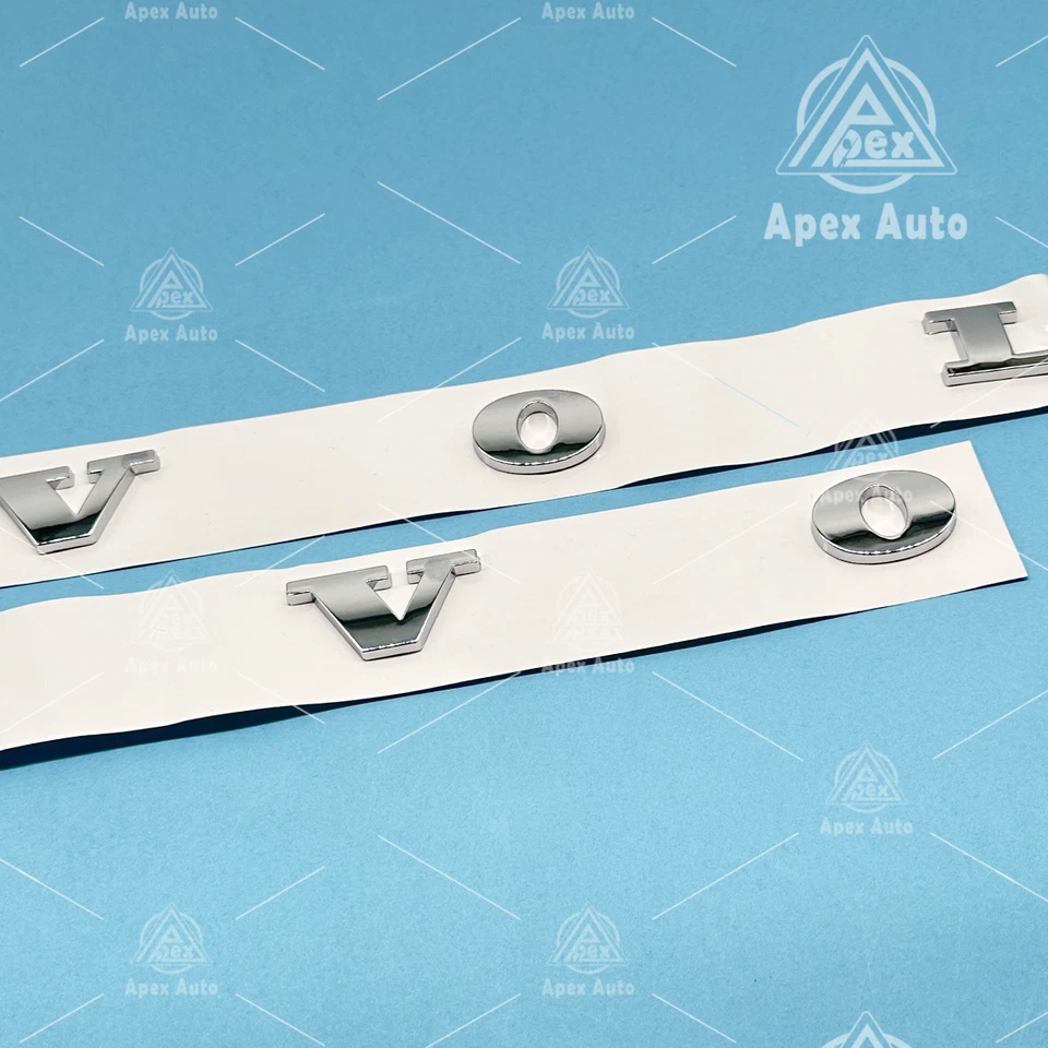 1 SET Rear Tailgate Trunk Lid Letter Badge Emblem Sport For Volvo Chrome Foto 3 de 4