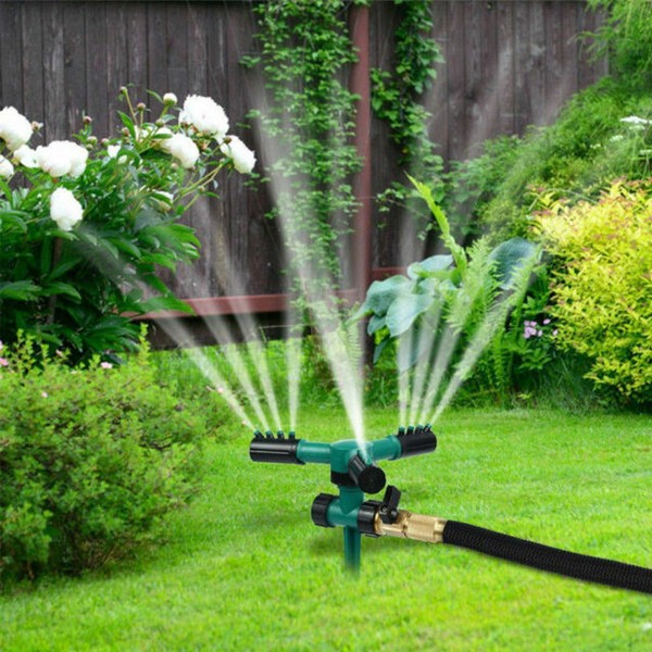 360° Rotating Lawn Sprinkler Auto Watering Irrigation  