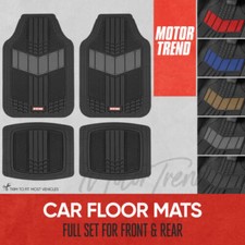 Bdk 3-piece Gray Rubber Floor Mats Front Rear Heavy Duty Universal Fit L... Bdk 3-piece Gray Rubber Floor Mats Front Rear Heavy Duty Universal Fit L...