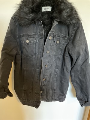 ebay black denim jacket